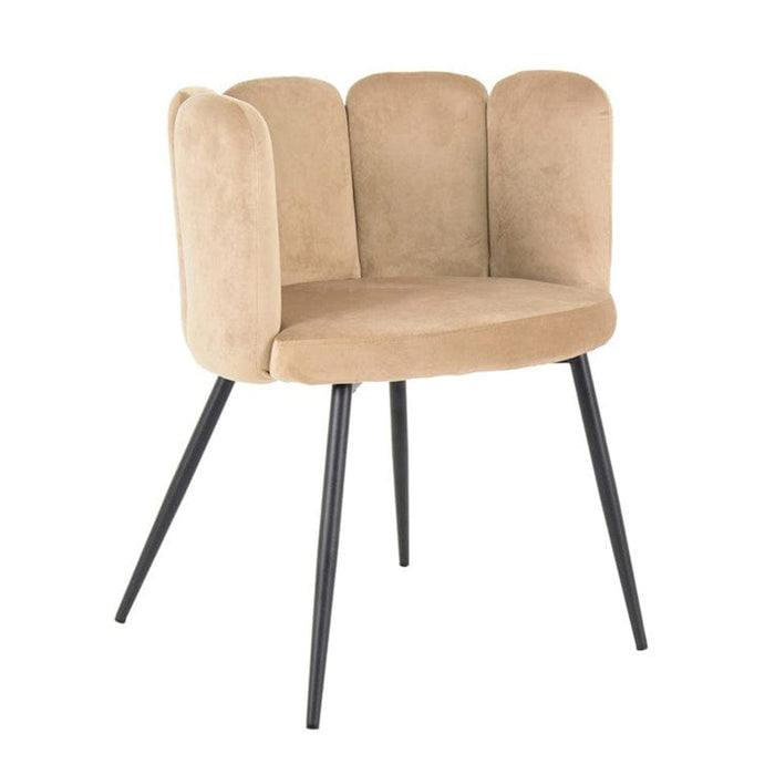 elevenpast kitchen stool Ivory Boudoir Chair - Velvet with Steel Legs 1391107 633710857932