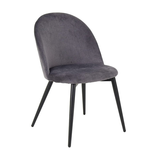 elevenpast Grey Replica Jasmine Chair - Metal and Velvet 1391305