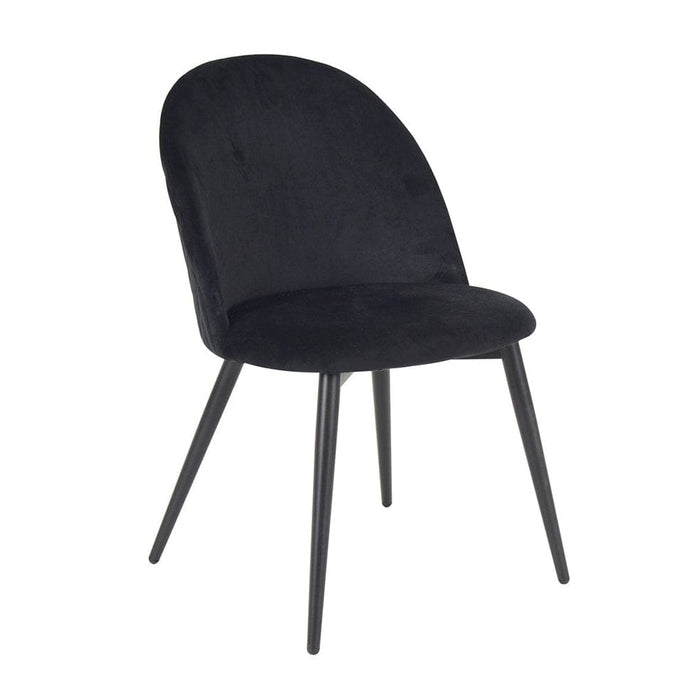 elevenpast Black Replica Jasmine Chair - Metal and Velvet 1391343