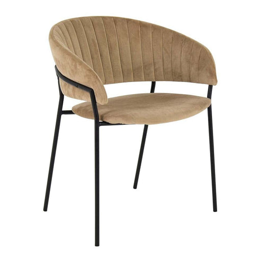 elevenpast Ivory JESSIE VELVET CHAIR 1391480