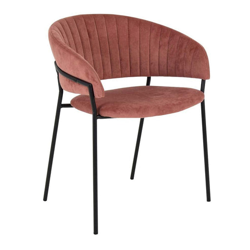 elevenpast Pink JESSIE VELVET CHAIR 1391503
