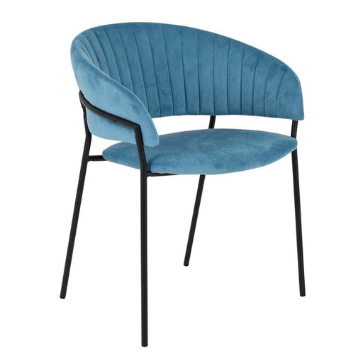 elevenpast Blue JESSIE VELVET CHAIR 1391565