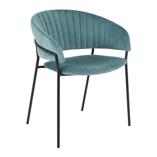 elevenpast Teal JESSIE VELVET CHAIR 1391602