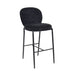 elevenpast Bar Stool Black Victoria Metal and Fabric Barstool Black | Grey 1397680