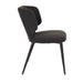 elevenpast Kitchen & Dining Room Chairs Larissa Metal and Fabric Dining Chair Black | Grey