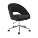 elevenpast Kitchen & Dining Room Chairs Black Danielle Metal and Fabric Office Chair Black | Grey 1397925