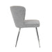 elevenpast Kitchen & Dining Room Chairs Reggie Metal and Fabric Dining Chair Black | Grey