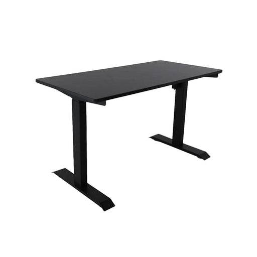 elevenpast Desks Black Monique Height Adjustable Office Desk Black | Clear 1600111 6009552932757