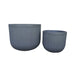 elevenpast Pots & Planters Flute Round Japi Planter Charcoal