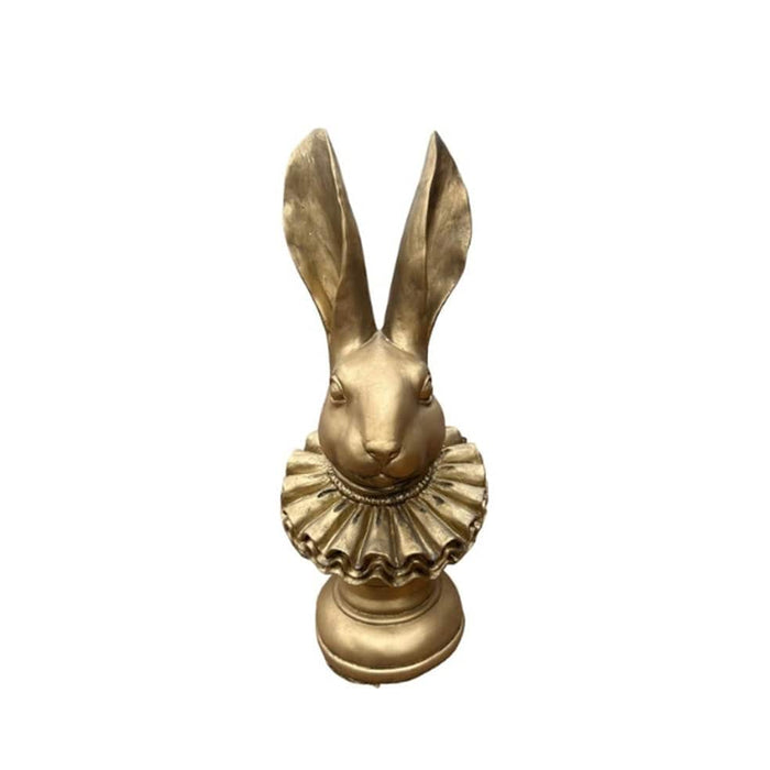 elevenpast Decor Small Circus Bunny Head Statue Gold | Small or Large 17487SB140