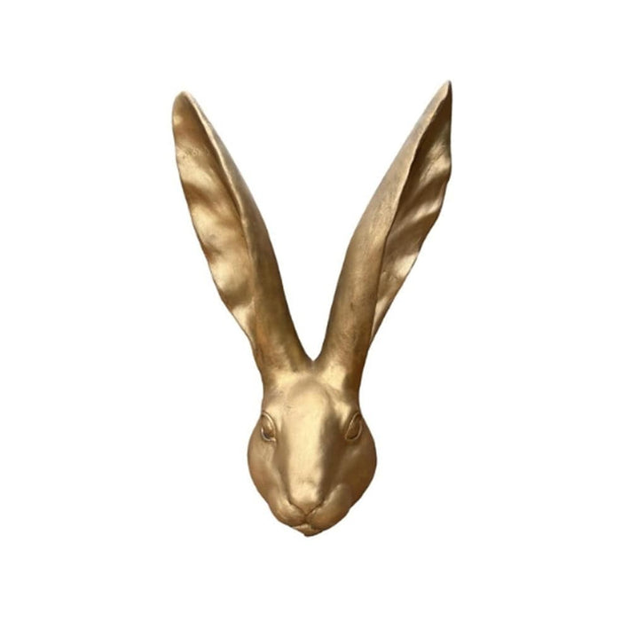 elevenpast Decor Medium Long Ear Bunny Ceramic Figure Gold | Three Sizes 17588MB140