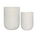 elevenpast Pots & Planters Lagoon Tall Japi Planter in Off White - 3 Sizes