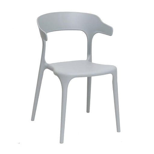 elevenpast Chairs Grey Cheslin Polypropylene Chair Black | White | Grey 2001175
