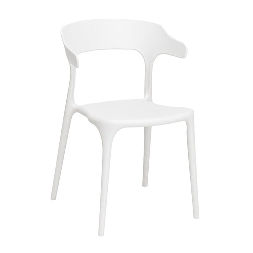 elevenpast Chairs White Cheslin Polypropylene Chair Black | White | Grey 2001177