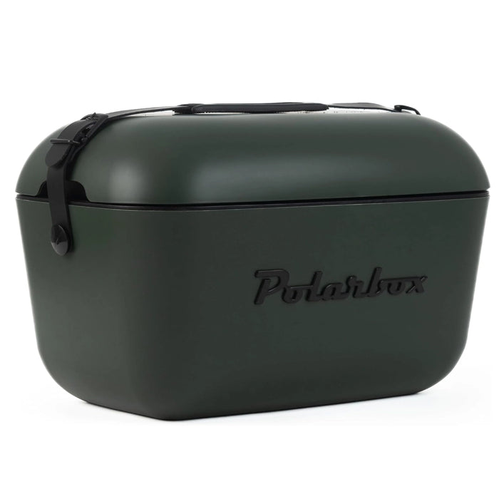 Polarbox Retro Cooler Box 20L Forest Green with Black