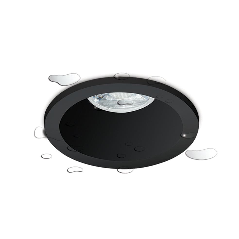 Waterproof Aluminium and Glass Outdoor Downlight Black | White– elevenpast