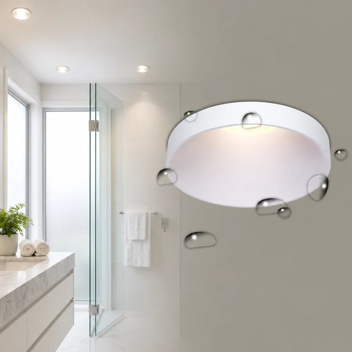 elevenpast Ceiling Light White IP65 Recessed Waterproof Downlight – 81.5mm 2304/31