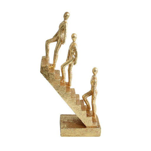 elevenpast Decor Stairwell Resin Figure Gold 23131T4