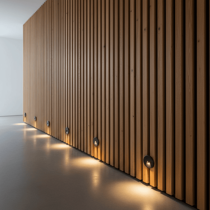 Spazio LED footlight Orion Round Wink LED Footlight - Black | White