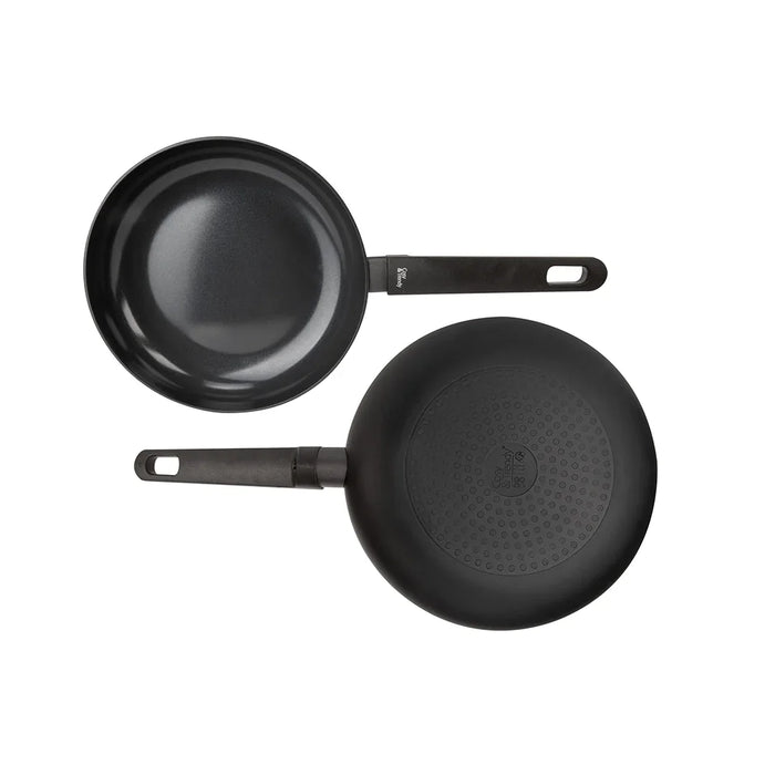 elevenpast Frying Pan Cosy aqnd Trendy Full Black Frying Pan - 24cm | 28cm | 32cm