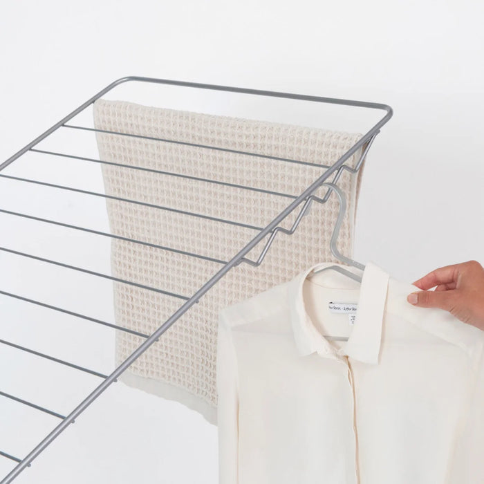elevenpast drying rack Brabantia HangOn Drying Rack 25m – White | Metallic Grey | Matt Black