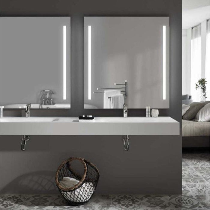 elevenpast Bathroom Mirror 80cm x 80cm Sam LED Bathroom Mirror | 3 Sizes 27597CI1508