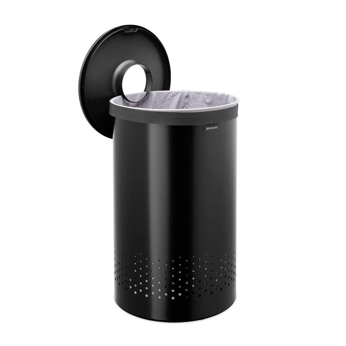 Brabantia laundry bin Laundry Bin 60 L – Matt Black with Dark Grey Lid