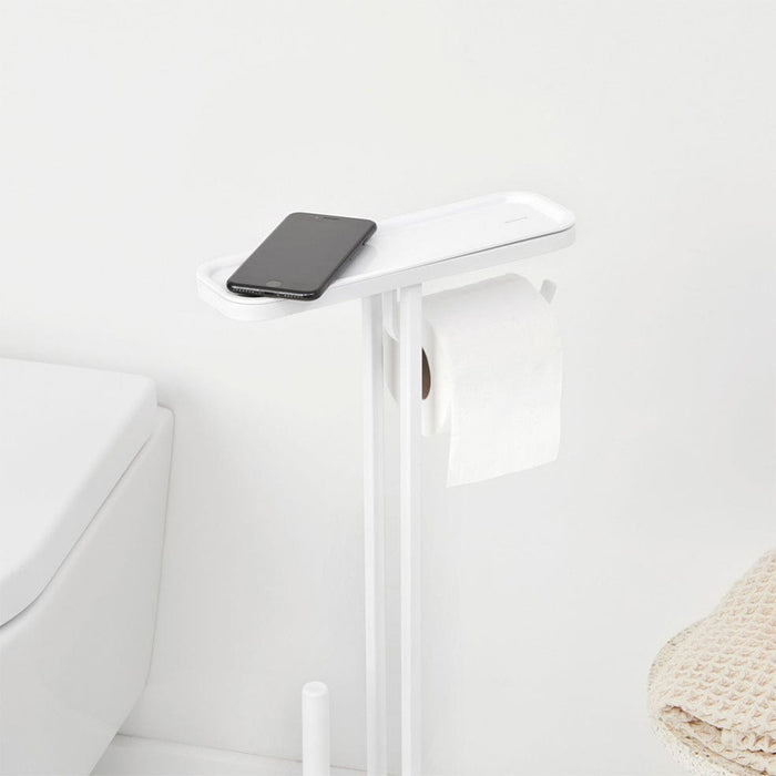 Brabantia Toilet Brush and Holder MindSet Toilet Butler - Mineral Grey | Mineral White