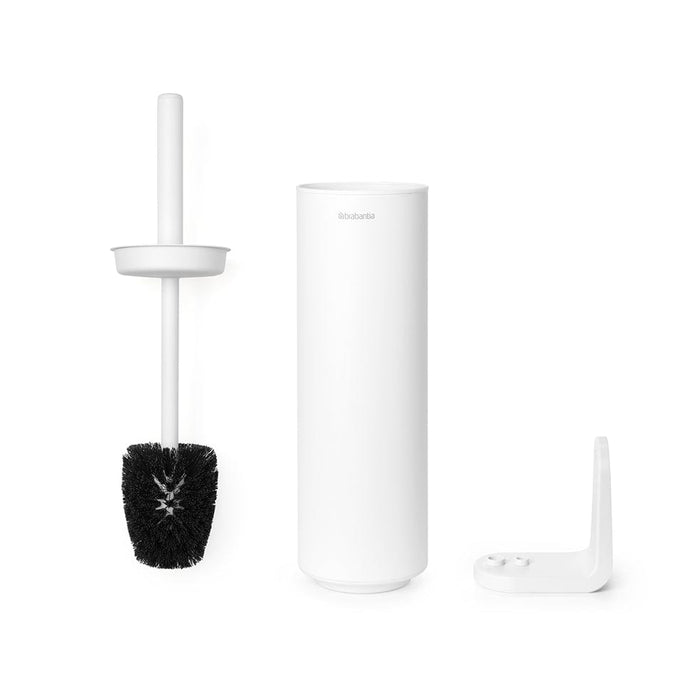 Brabantia Toilet Brush and Holder MindSet Toilet Brush and Holder - White | Grey