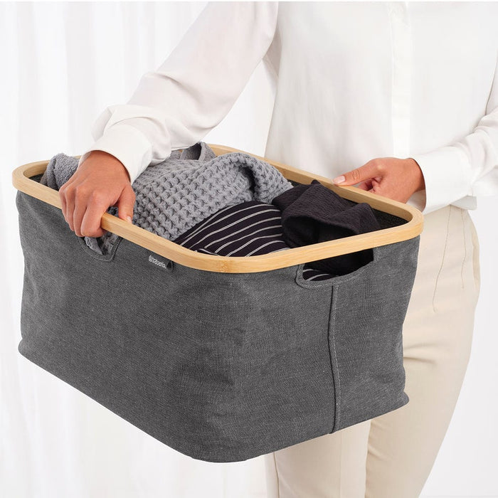 Brabantia laundry basket Foldable Laundry Basket 40L - Black | Grey