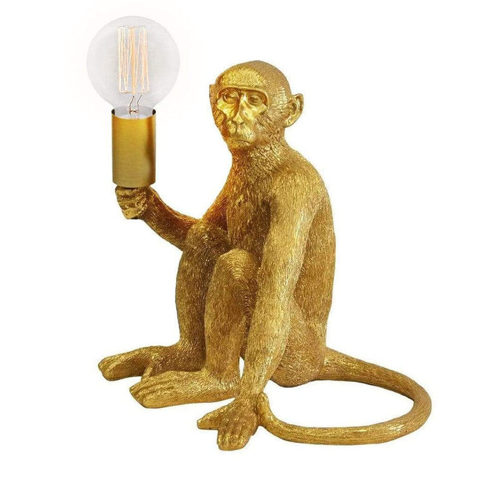 elevenpast lighting Monkey Lamp Resin Small Black | White | Copper | Gold