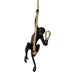 elevenpast Hanging Monkey Pendant Light Resin Black | Gold | White