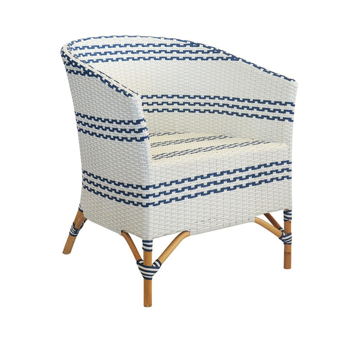 elevenpast armchair Blue & White Tub Armchair - Synthetic Rattan | 2 Colours