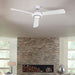 elevenpast Ceiling Fans Metal Ceiling Fan with Light - White or Brown