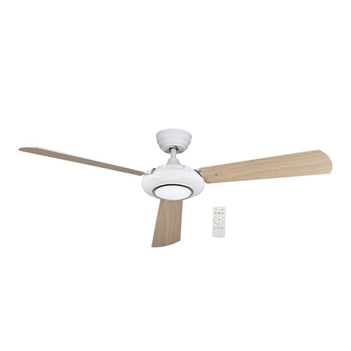 elevenpast Ceiling Fans Brown Metal Ceiling Fan with Light - White or Brown