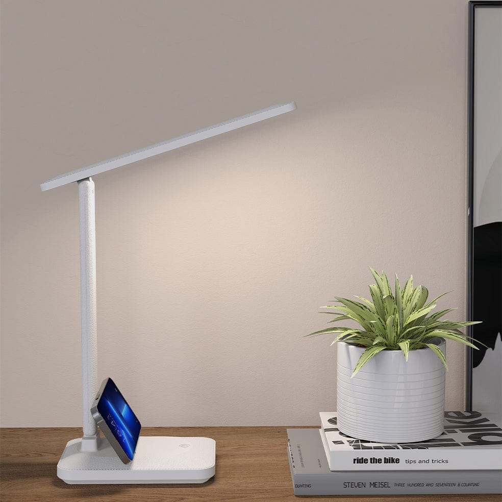 Lenny Rechargeable Folding Desk Lamp | Black or White– elevenpast