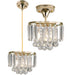 elevenpast Melanie Crystal Light | Chrome or Gold