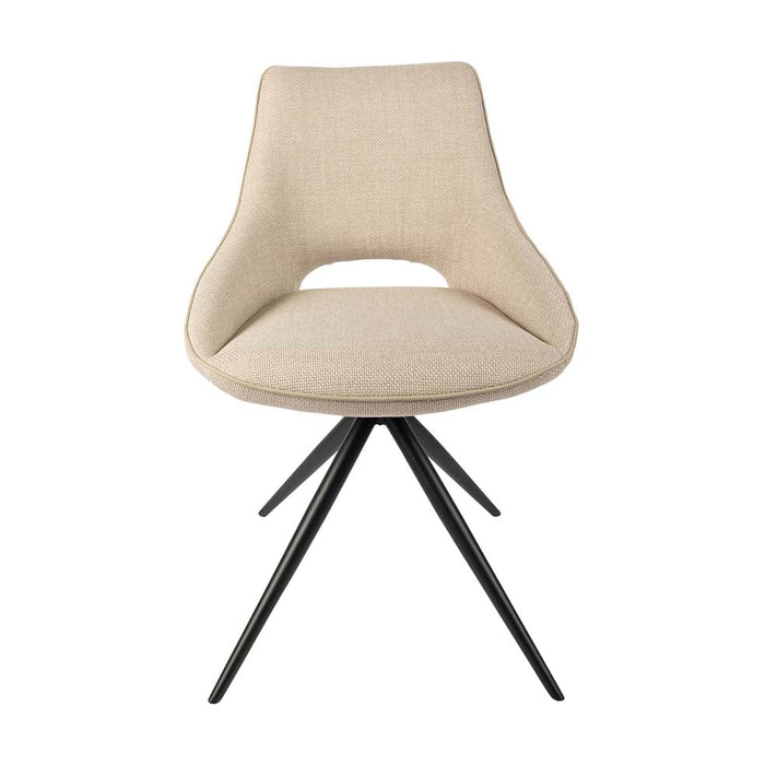 Hertex Haus Chairs Louis Swivel Dining Chair in Hazelnut, Hunter, Pepper or Storm