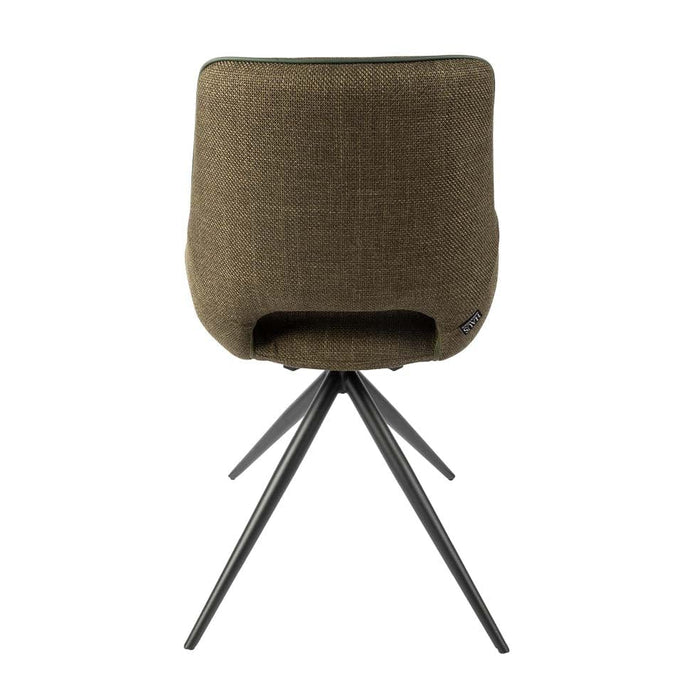 Hertex Haus Chairs Louis Swivel Dining Chair in Hazelnut, Hunter, Pepper or Storm