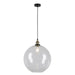 elevenpast Pendant Antique Brass Glass Ball Pendant Light | 3 Sizes