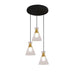 elevenpast Pendant Cleopatra Glass Pendant Light with 1, 3 or 5 lights