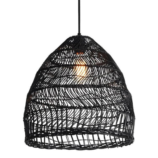 elevenpast Salma Rattan Pendant Light Natural | Black