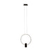 elevenpast Pendant Aurora Round LED Pendant Light | Black or White