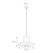 elevenpast Pendant Hat Pendant Light Black | Small or Large