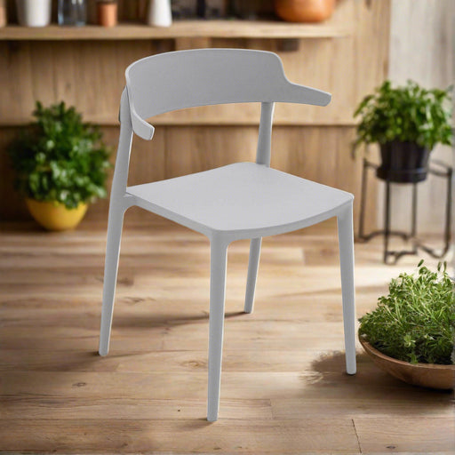elevenpast Grey Telula Stackable Chair - Indoor / Outdoor