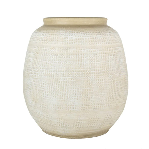 Hertex Haus vases Grace Vase in Ivory Plaster