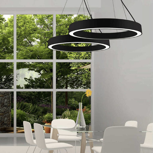 elevenpast Pendant Ring LED Pendant Light Black