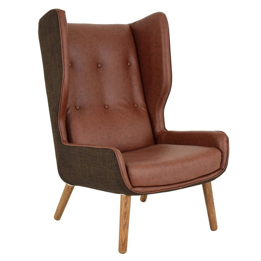 elevenpast Occasional Chair Hamptons Wingback Armchair Black | Green | Brown