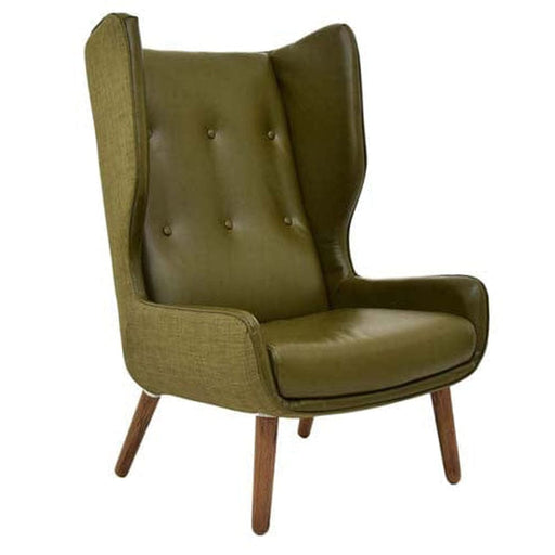 elevenpast Occasional Chair Hamptons Wingback Armchair Black | Green | Brown