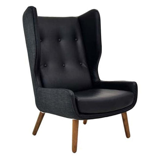 elevenpast Occasional Chair Hamptons Wingback Armchair Black | Green | Brown